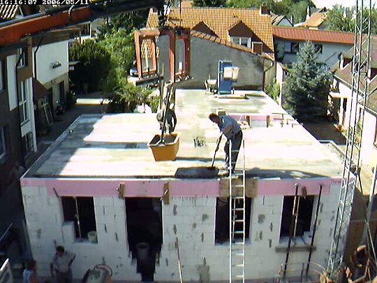 Betonieren der Decke