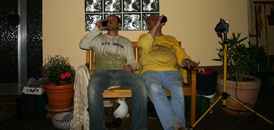 Ein Bier nach getaner Arbeit