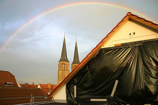 Regenbogen &uuml;ber Rheinhessendom