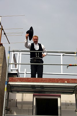 Zimmermann mit Hut